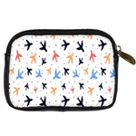 Cute airplanes planes Digital Camera Leather Case Back