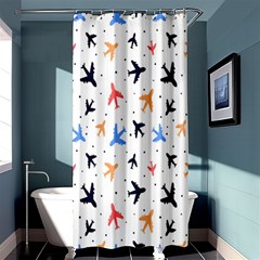 Cute Airplanes Planes Shower Curtain 36  X 72  (stall)  by ConteMonfrey