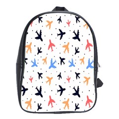 Cute airplanes planes School Bag (XL)