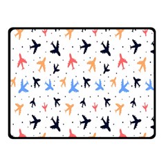 Cute airplanes planes Two Sides Fleece Blanket (Small)