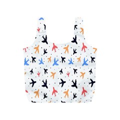 Cute airplanes planes Full Print Recycle Bag (S)