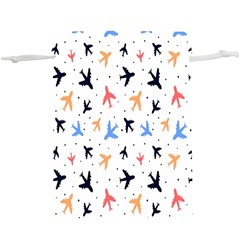 Cute airplanes planes Lightweight Drawstring Pouch (XL)