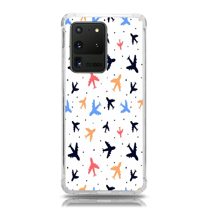 Cute airplanes planes Samsung Galaxy S20 Ultra 6.9 Inch TPU UV Case