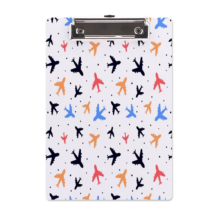 Cute airplanes planes A5 Acrylic Clipboard