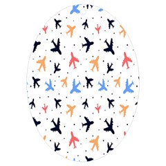 Cute airplanes planes UV Print Acrylic Ornament Oval