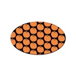 Black And Orange Pumpkin Sticker Oval (10 pack) Front