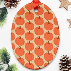 Cute Pumpkin Ornament (oval)