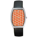 Cute Pumpkin Barrel Style Metal Watch Front