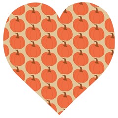 Cute Pumpkin Wooden Puzzle Heart