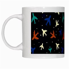 Blue Sky Airplanes Planes White Mug by ConteMonfrey