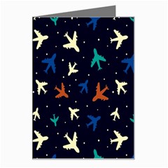 Blue Sky Airplanes Planes Greeting Card by ConteMonfrey