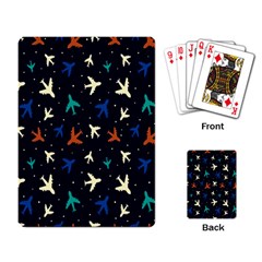 Blue Sky Airplanes Planes Playing Cards Single Design (rectangle)