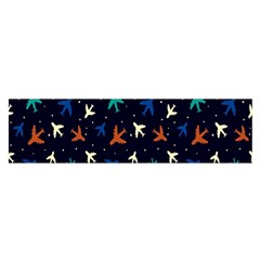 Blue Sky Airplanes Planes Oblong Satin Scarf (16  X 60 ) by ConteMonfrey