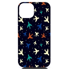 Blue Sky Airplanes Planes Iphone 14 Black Uv Print Case by ConteMonfrey