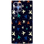 Blue sky airplanes planes Samsung Galaxy S24 Ultra 6.9 Inch Black TPU UV Case Front