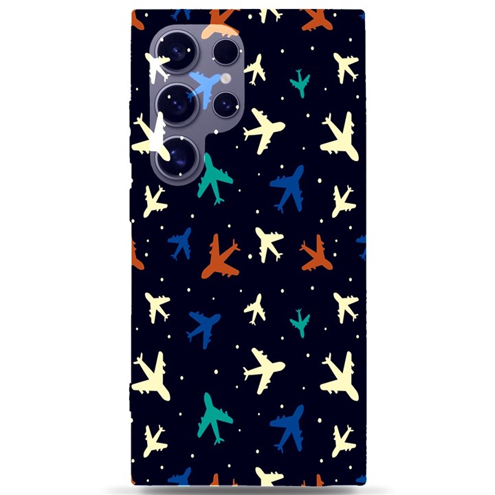 Blue sky airplanes planes Samsung Galaxy S24 Ultra 6.9 Inch Black TPU UV Case