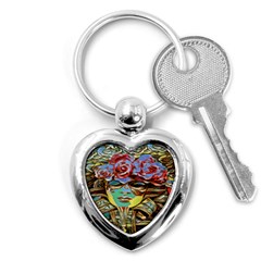 Carnival Mask - Venetian Mask - Italy Vintage Key Chain (heart) by ConteMonfrey