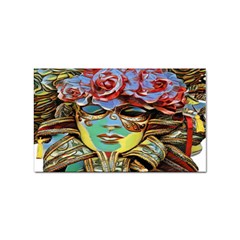 Carnival Mask - Venetian Mask - Italy Vintage Sticker Rectangular (10 Pack) by ConteMonfrey