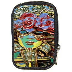 Carnival Mask - Venetian Mask - Italy Vintage Compact Camera Leather Case by ConteMonfrey