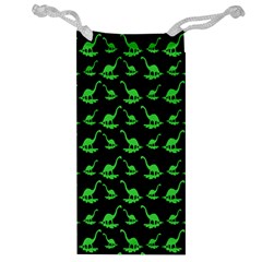 Green Neon Dinos Jewelry Bag by ConteMonfrey