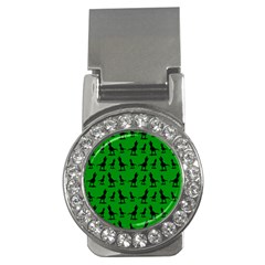 Dinos on a green background Money Clips (CZ) 