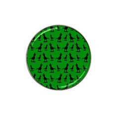 Dinos On A Green Background Hat Clip Ball Marker by ConteMonfrey