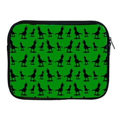 Dinos on a green background Apple iPad 2/3/4 Zipper Cases