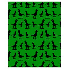 Dinos on a green background Drawstring Bag (Small)