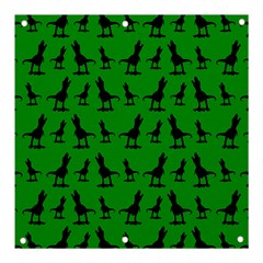 Dinos on a green background Banner and Sign 3  x 3 