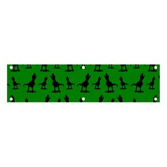 Dinos on a green background Banner and Sign 4  x 1 