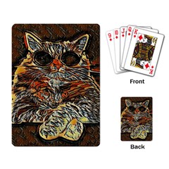 Cats Are Cooler Cat In Glasses Playing Cards Single Design (rectangle)