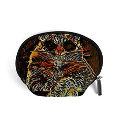 Cats Are Cooler Cat In Glasses Accessory Pouch (small) by ConteMonfrey