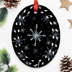 The Most Beautiful Stars Oval Filigree Ornament (two Sides)