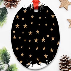 Little Stars Pattern Ornament (oval)