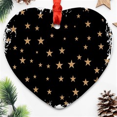 Little Stars Pattern Ornament (heart)