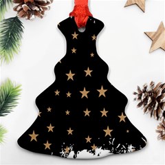 Little Stars Pattern Christmas Tree Ornament (two Sides)