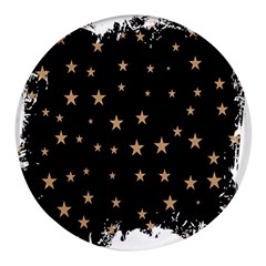 Little Stars Pattern Round Glass Fridge Magnet (4 Pack) by ConteMonfrey