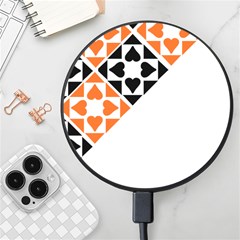 Aesthetic Hearts Wireless Fast Charger(black) by ConteMonfrey