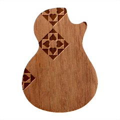 Aesthetic Hearts Guitar Shape Wood Guitar Pick Holder Case And Picks Set by ConteMonfrey