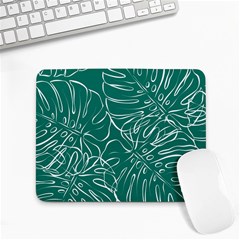 Tropical Green Monstera  Small Mousepad by ConteMonfrey