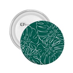 Tropical Green Monstera  2 25  Buttons by ConteMonfrey