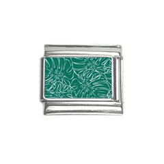 Tropical Green Monstera  Italian Charm (9mm) by ConteMonfrey