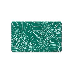 Tropical Green Monstera  Magnet (name Card) by ConteMonfrey