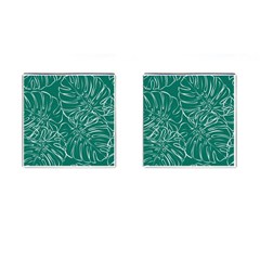 Tropical Green Monstera  Cufflinks (square) by ConteMonfrey