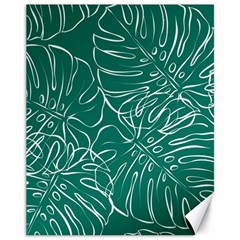 Tropical Green Monstera  Canvas 11  X 14  by ConteMonfrey