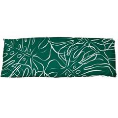 Tropical Green Monstera  Body Pillow Case Dakimakura (two Sides)