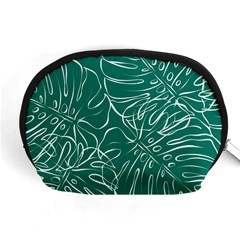 Tropical Green Monstera  Accessory Pouch (medium) by ConteMonfrey