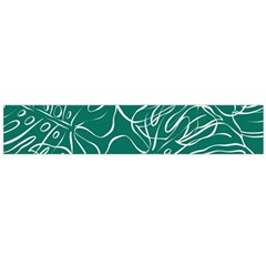 Tropical Green Monstera  Large Premium Plush Fleece Scarf  by ConteMonfrey