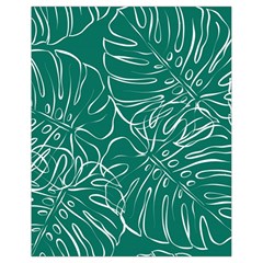 Tropical Green Monstera  Drawstring Bag (small) by ConteMonfrey