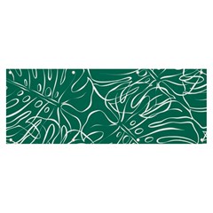 Tropical Green Monstera  Banner And Sign 8  X 3  by ConteMonfrey